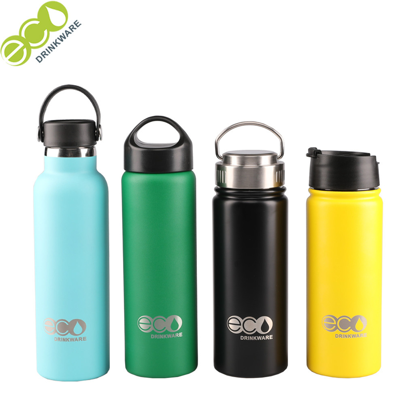 Customized Double Wall Stainless Steel Vacuum Insulated Bottle with Powder Coated Painting